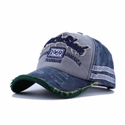 ( Adjustable)( Navy blue)occidental style man embroidery Word baseball cap cap sport Outdoor woman sun hat