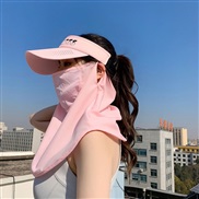 (M56-58cm)( Pink)sunscreen hat+ surface woman summer ultraviolet-proof draughty Shade