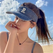 ( Navy blue) hat retro jean woman summer leisure sport draughty sun hat spring