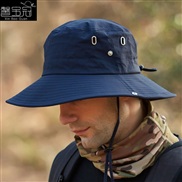 (56-60 one size Adjustable)(  Navy blue)sunscreen man sunscreen hat man summer sun hat ultraviolet-proof sun hat