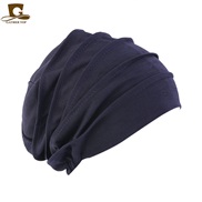 ( Navy blue)thick elasticity cotton hedging   leaf hat