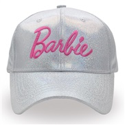 ( Silver) Colorful girl baseball cap color embroidery Word hat leisure fashion cap