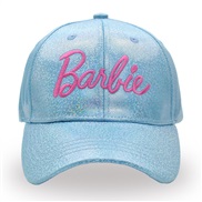 (M56-58cm)( blue) Colorful girl baseball cap color embroidery Word hat leisure fashion cap