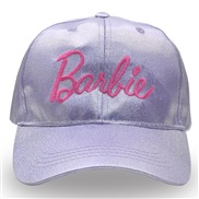 (M56-58cm)(purple) Colorful girl baseball cap color embroidery Word hat leisure fashion cap