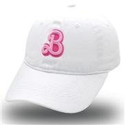 ( white) Word three-dimensional embroidery baseball cap woman spring summer Outdoor leisure cap sun hat