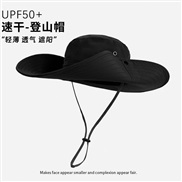 ( black)Outdoor Bucket hat woman spring summer ultraviolet-proof sunscreen Cowboy man