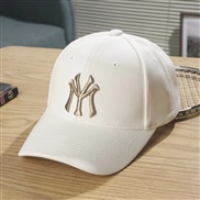 ( Adjustable)( white gold )hat Korean style summer Shade WordY baseball cap woman lovers sunscreen cap man