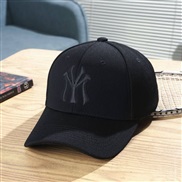 ( Adjustable)( black black )hat Korean style summer Shade WordY baseball cap woman lovers sunscreen cap man