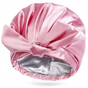 ( Pink) style woman  imitate silk color  Double layer bow Waterproof