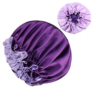 (purple)Double layer silk color woman long