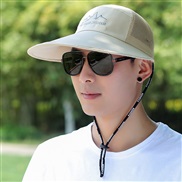 ( khaki)hat man fashion summer sun hat draughty Outdoor sunscreen ultraviolet-proof sun hat cap