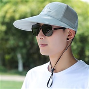 ( light gray)hat man fashion summer sun hat draughty Outdoor sunscreen ultraviolet-proof sun hat cap
