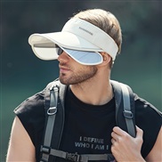 ( Adjustable)( white)sunscreen hat man summer Outdoor ultraviolet-proof sun hat big sun hat