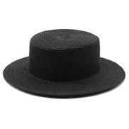 (M56-58cm)( black) color straw hat woman summer samll Sandy beach hat sun hat
