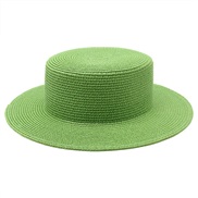 (M56-58cm)( green) color straw hat woman summer samll Sandy beach hat sun hat