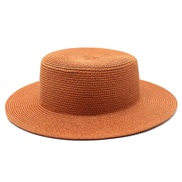 (M56-58cm)( lattice) color straw hat woman summer samll Sandy beach hat sun hat