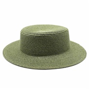 (M56-58cm)(Dark green) color straw hat woman summer samll Sandy beach hat sun hat