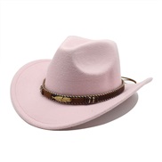 (M56-58cm)( Pink) ethnic style Metal feather Cowboy man lady lovers