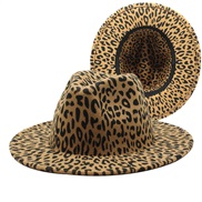 (M56-58cm)leopard woollen man woman big lovers hat woman