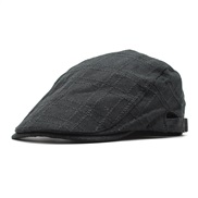 (M56-58cm)( black)cotton man lady fashion draughty cap  Stripe