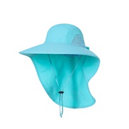 (PF   blue  )summer sun hat woman sunscreen sun hat Outdoor Bucket hat draughty wind