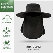 ( one size)(GL  black)Bucket hat man sun hat summer Outdoor sunscreen draughty sun hat woman