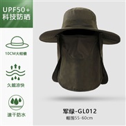( one size)(GL  Army green)Bucket hat man sun hat summer Outdoor sunscreen draughty sun hat woman