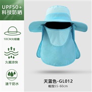 ( one size)(GL sky blue )Bucket hat man sun hat summer Outdoor sunscreen draughty sun hat woman
