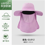 ( one size)(GL purple)Bucket hat man sun hat summer Outdoor sunscreen draughty sun hat woman