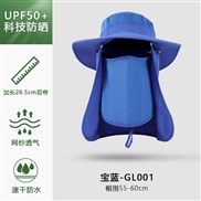 ( one size)(GL   sapphire blue )Bucket hat man sun hat summer Outdoor sunscreen draughty sun hat woman