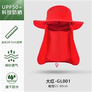 ( one size)(GL   bright red)Bucket hat man sun hat summer Outdoor sunscreen draughty sun hat woman