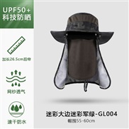 ( one size)(GL   Army green)Bucket hat man sun hat summer Outdoor sunscreen draughty sun hat woman
