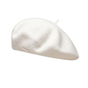 ( white)Autumn and Winter new color Optional wool fashion leisure warm thick pure color all-Purpose hat