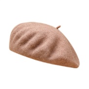 ( one size)( khaki)Autumn and Winter new color Optional wool fashion leisure warm thick pure color all-Purpose hat