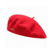 ( one size)( red)Autumn and Winter new color Optional wool fashion leisure warm thick pure color all-Purpose hat