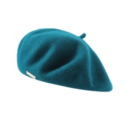 ( one size)( blue)Autumn and Winter new color Optional wool fashion leisure warm thick pure color all-Purpose hat