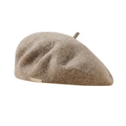 ( one size)Autumn and Winter new color Optional wool fashion leisure warm thick pure color all-Purpose hat