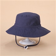 (M54)( Navy blue)spring summer occidental style sun hat man woman draughty Sandy beach child sunscreen Bucket hat