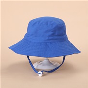 (S50)( sapphire blue )spring summer occidental style sun hat man woman draughty Sandy beach child sunscreen Bucket hat