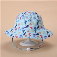 (XS46)( blue )spring summer occidental style sun hat man woman draughty Sandy beach child sunscreen Bucket hat