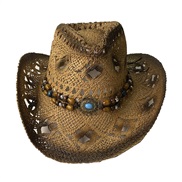(Coffee )man Cowboy straw hat  summer sun hat sunscreen   hat