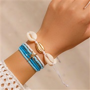( 1  Mixed color6 5  8K1)occidental style Bohemia wind Shells beads braceletbracelet starfish beads set woman