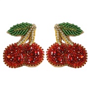 creative fruits Earring woman ins wind samll personality cherry earring earrings