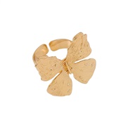 (butterfly gold )R occidental style retro Metal butterfly  exaggerating medium windvintage opening ring