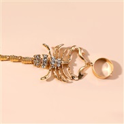 (KCgold )occidental style punk style new Metal personality exaggerating embed three-dimensional bracelet man woman styl