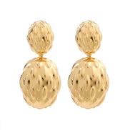 ( Gold)summer Alloy earrings exaggerating occidental style Earring lady Metal ear stud trend wind