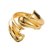 ( Gold)occidental style fashion Alloy opening Irregular bangle brief all-Purpose temperament