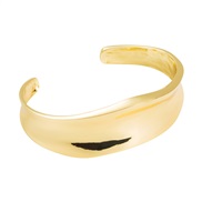 ( Gold)occidental style creative Metal surface opening bangle fashion trend man woman same style
