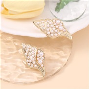 ( white) fashion wind creative diamond ear stud     beads samll Earring
