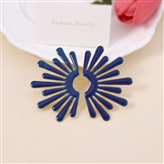 ( Navy blue)occidental style fashion creative high personality wings style Earring day exaggerating earring lady